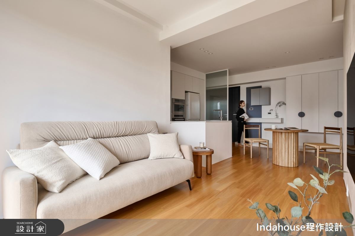 15坪老屋(16~30年)＿現代風客廳餐廳中島案例圖片＿Indahouse程作設計＿程作_【Residence】No.003 Lin House / Hsinchui之9