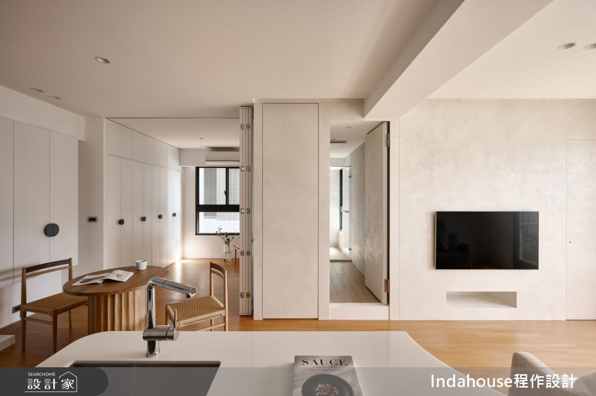 15坪老屋(16~30年)＿現代風客廳餐廳多功能室中島案例圖片＿Indahouse程作設計＿程作_【Residence】No.003 Lin House / Hsinchui之4180