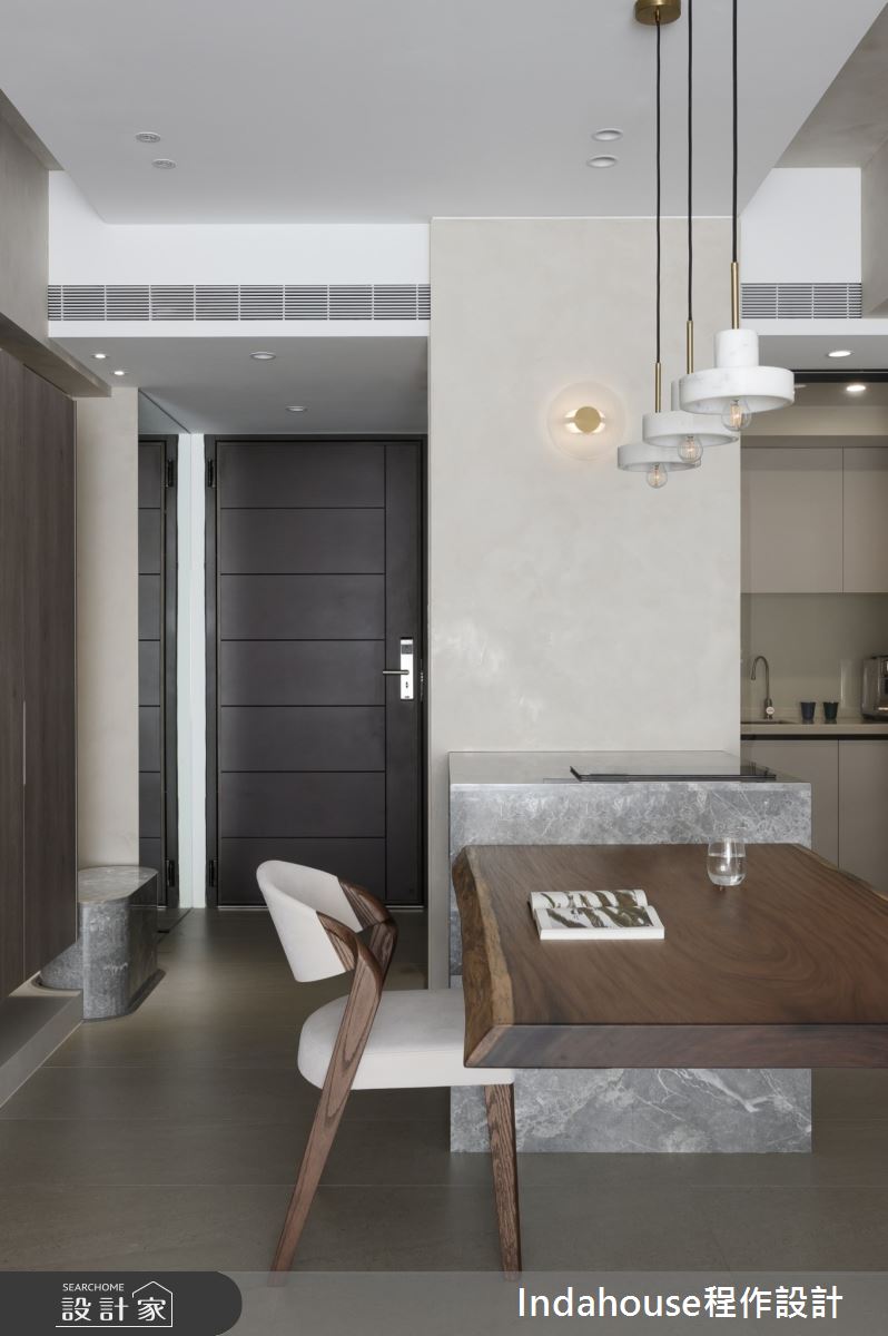 新成屋(5年以下)＿現代風玄關餐廳中島案例圖片＿Indahouse程作設計＿程作_【Residence】No.004 Lin House / Miaoli之3