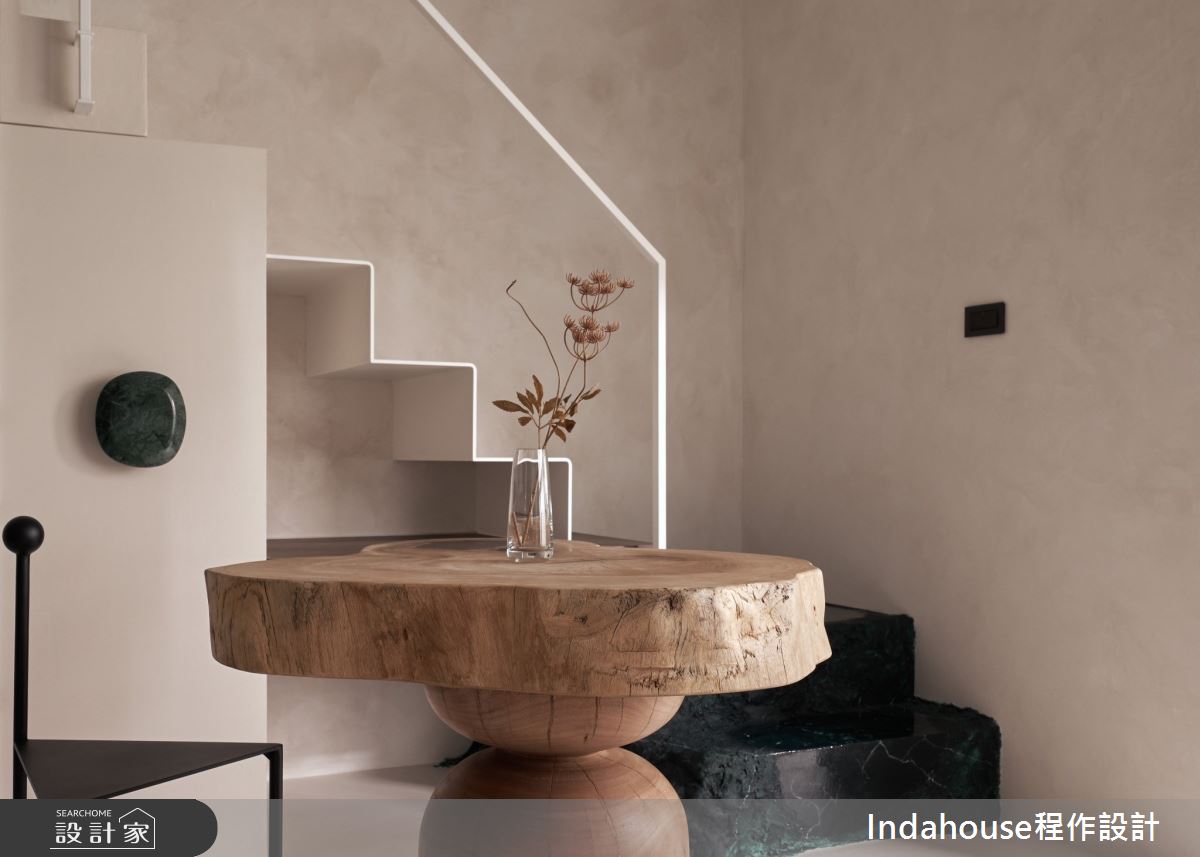 7坪新成屋(5年以下)＿侘寂風餐廳樓梯案例圖片＿Indahouse程作設計＿程作_【Residence】No.006 Tsai House / Taipei之17