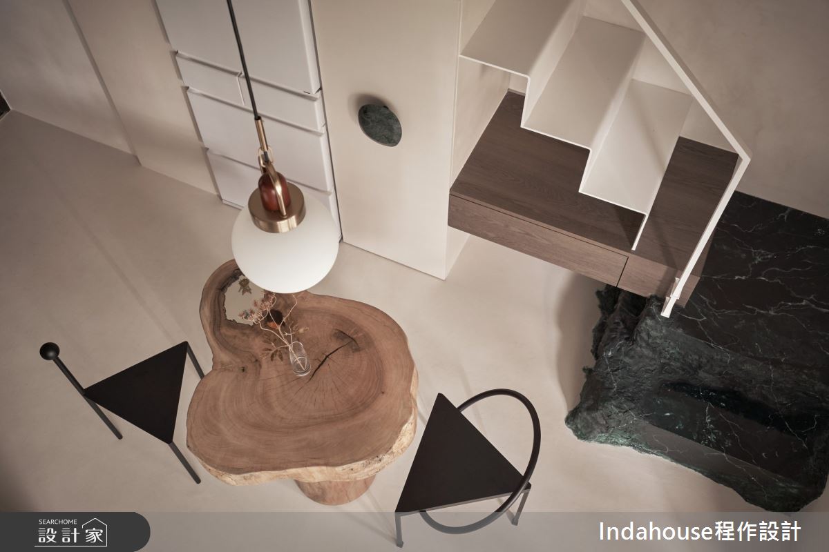 7坪新成屋(5年以下)＿侘寂風餐廳樓梯案例圖片＿Indahouse程作設計＿程作_【Residence】No.006 Tsai House / Taipei之29