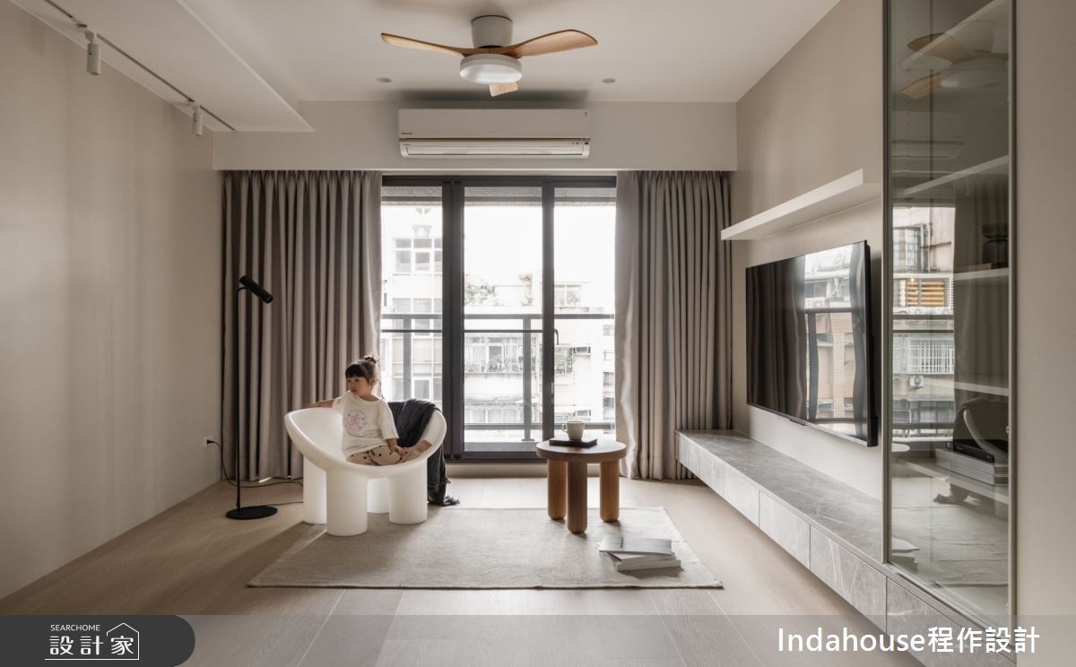 25坪新成屋(5年以下)＿簡約風客廳案例圖片＿Indahouse程作設計＿程作_【Residence】No.007 Wang House / New Taipei之5