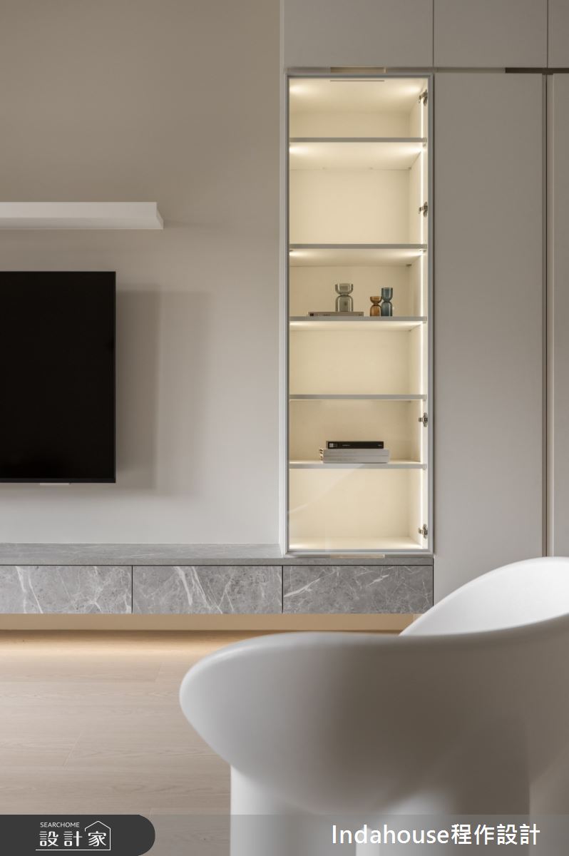 25坪新成屋(5年以下)＿簡約風客廳案例圖片＿Indahouse程作設計＿程作_【Residence】No.007 Wang House / New Taipei之11