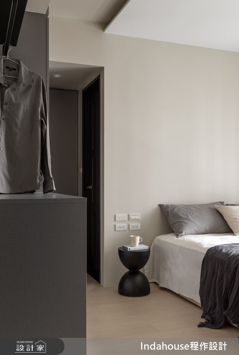 25坪新成屋(5年以下)＿簡約風臥室案例圖片＿Indahouse程作設計＿程作_【Residence】No.007 Wang House / New Taipei之15