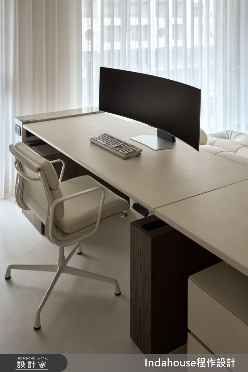 20坪新成屋(5年以下)＿侘寂風書房案例圖片＿Indahouse程作設計＿程作_【Residence】No.009 Chen House  Taipei之11