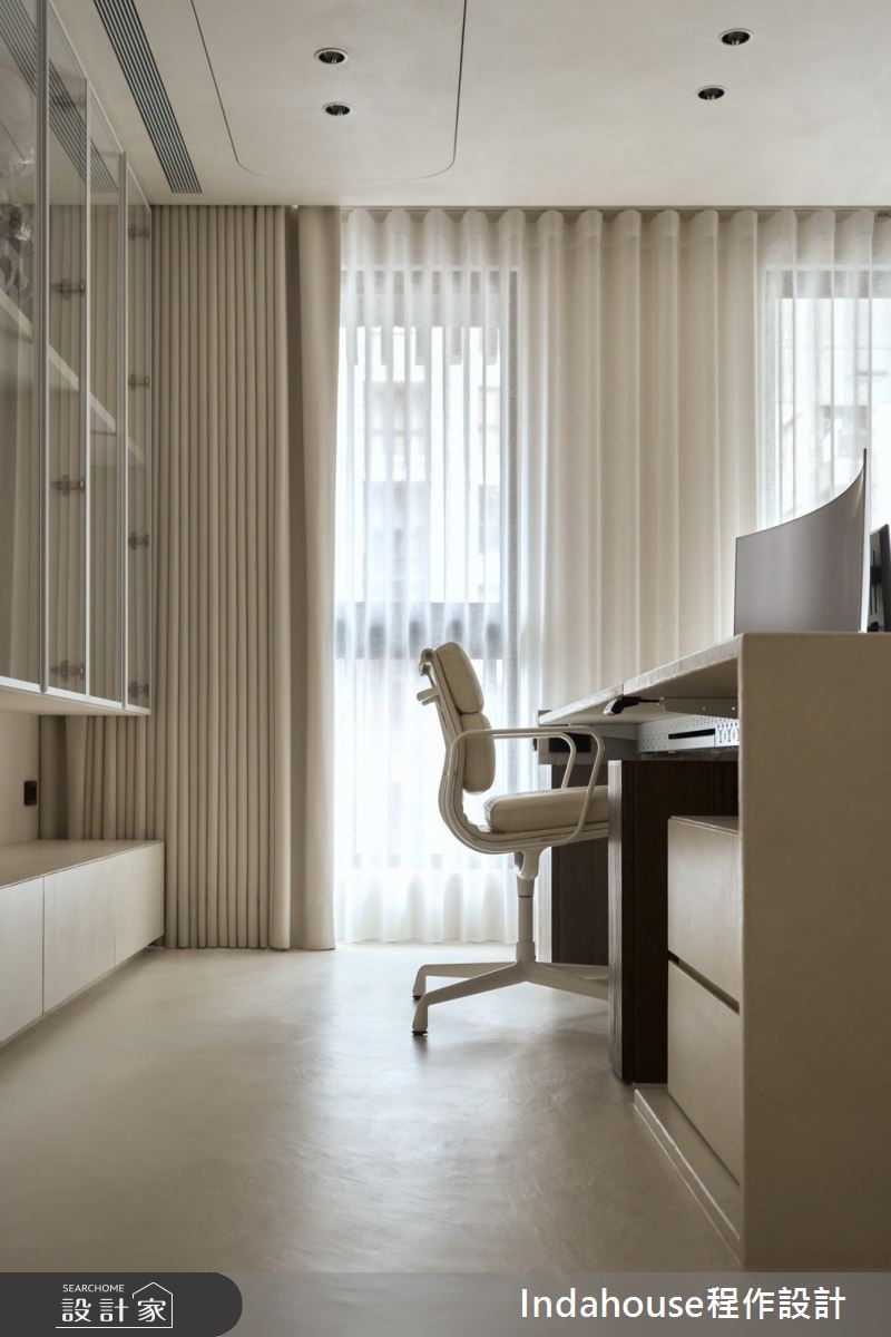 20坪新成屋(5年以下)＿侘寂風書房案例圖片＿Indahouse程作設計＿程作_【Residence】No.009 Chen House  Taipei之12