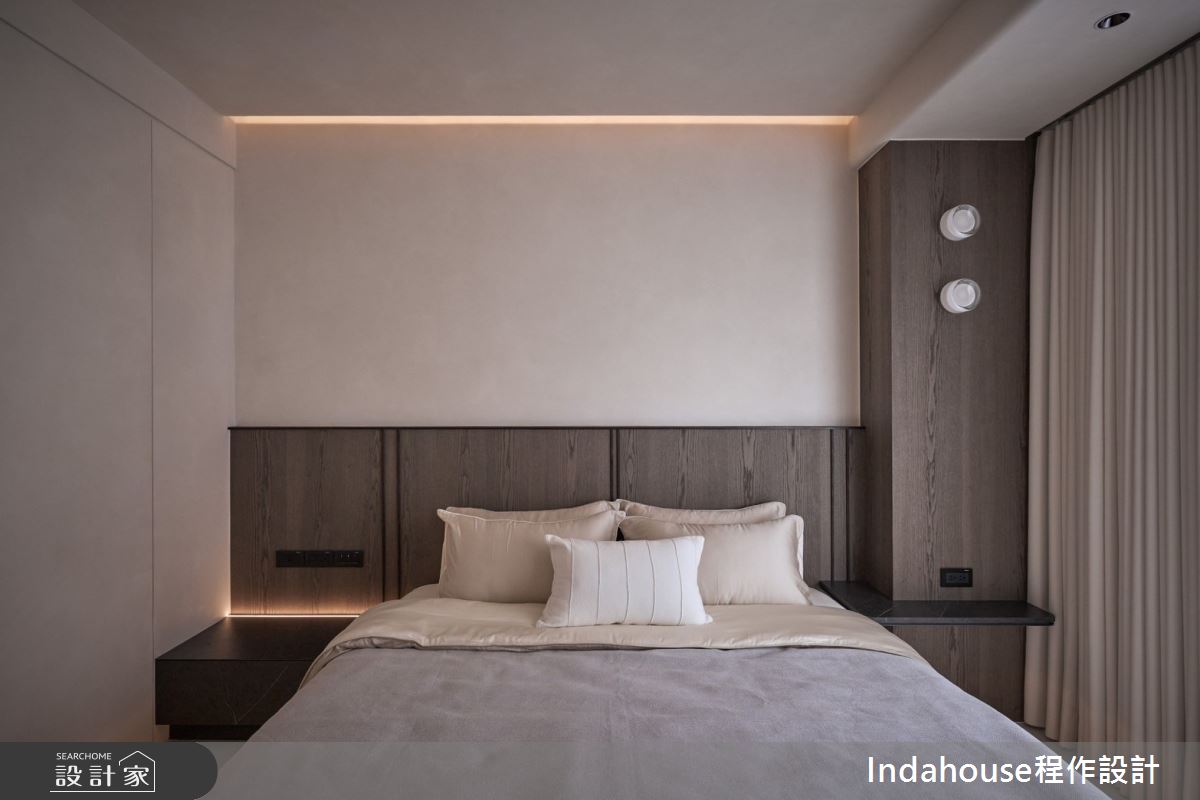 20坪新成屋(5年以下)＿侘寂風臥室案例圖片＿Indahouse程作設計＿程作_【Residence】No.009 Chen House  Taipei之26