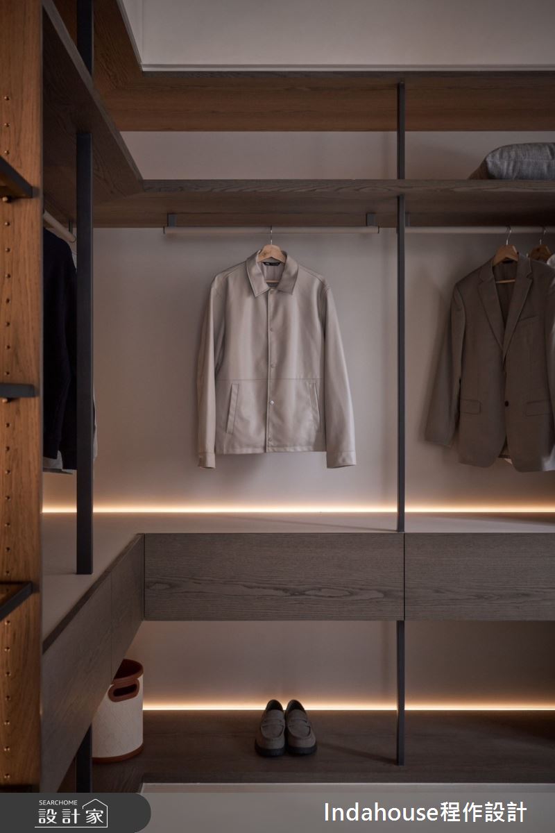 20坪新成屋(5年以下)＿侘寂風更衣間案例圖片＿Indahouse程作設計＿程作_【Residence】No.009 Chen House  Taipei之30