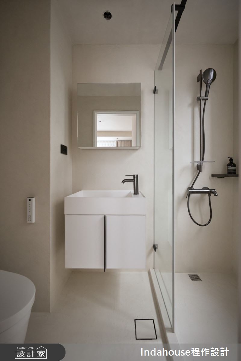 20坪新成屋(5年以下)＿侘寂風浴室案例圖片＿Indahouse程作設計＿程作_【Residence】No.009 Chen House  Taipei之36