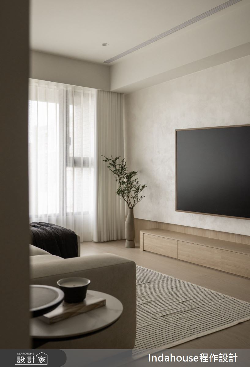 20坪新成屋(5年以下)＿日式無印風客廳案例圖片＿Indahouse程作設計＿程作_【Residence】No.010 Lan House  New Taipei之18
