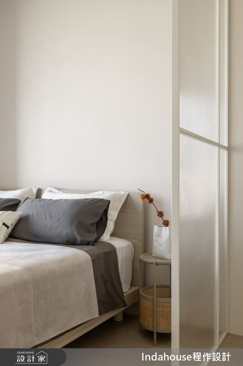 20坪新成屋(5年以下)＿日式無印風臥室案例圖片＿Indahouse程作設計＿程作_【Residence】No.010 Lan House  New Taipei之24