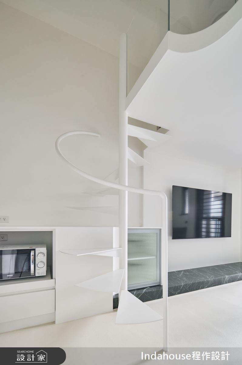 7坪新成屋(5年以下)＿簡約風客廳樓梯案例圖片＿Indahouse程作設計＿程作_【Residence】No.011 Chen House Taipei之8