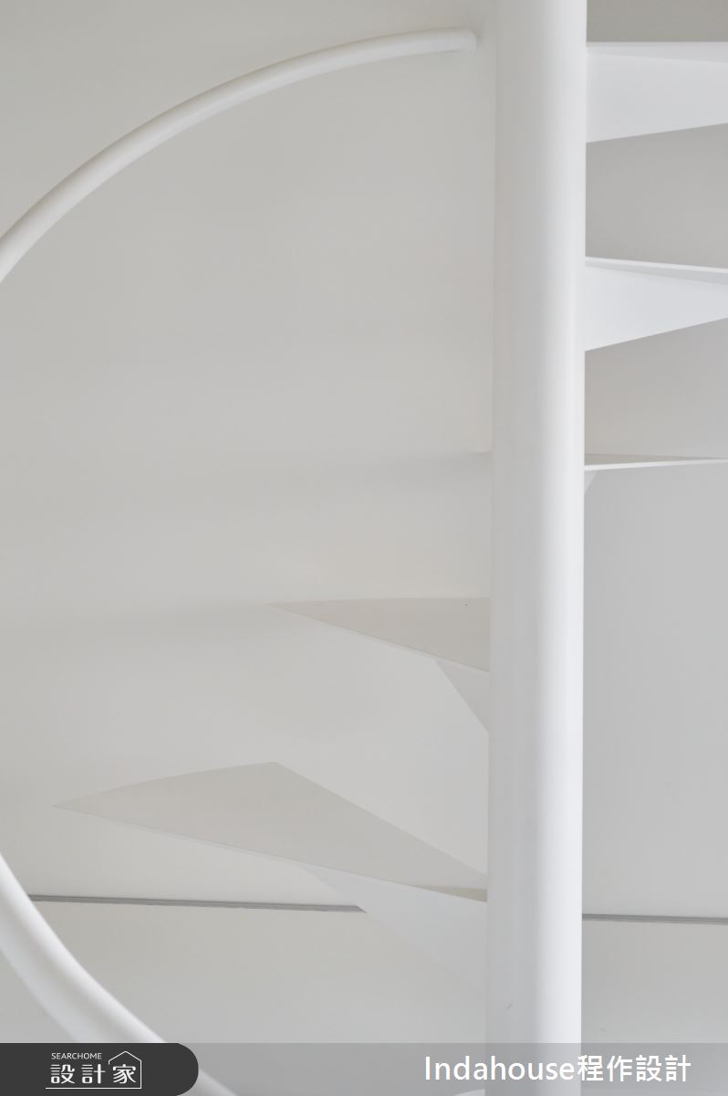 7坪新成屋(5年以下)＿簡約風樓梯案例圖片＿Indahouse程作設計＿程作_【Residence】No.011 Chen House Taipei之12