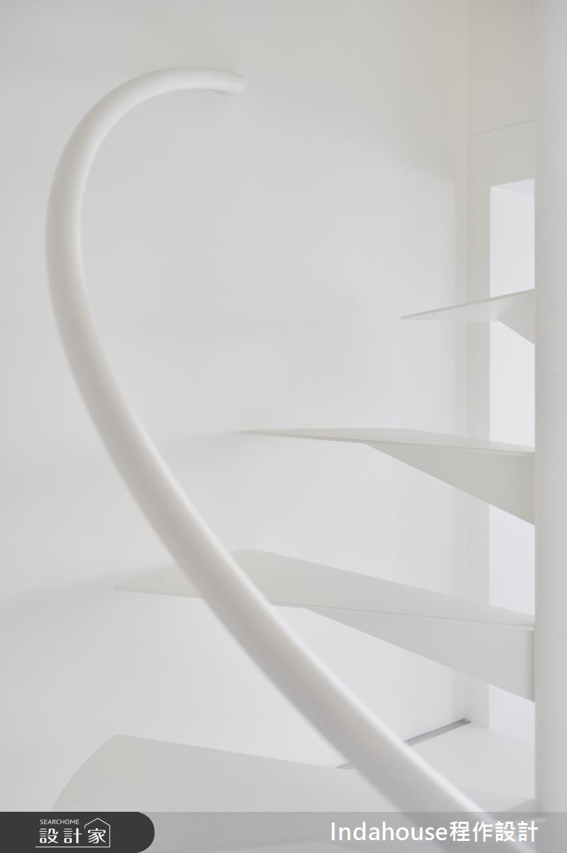 7坪新成屋(5年以下)＿簡約風樓梯案例圖片＿Indahouse程作設計＿程作_【Residence】No.011 Chen House Taipei之13