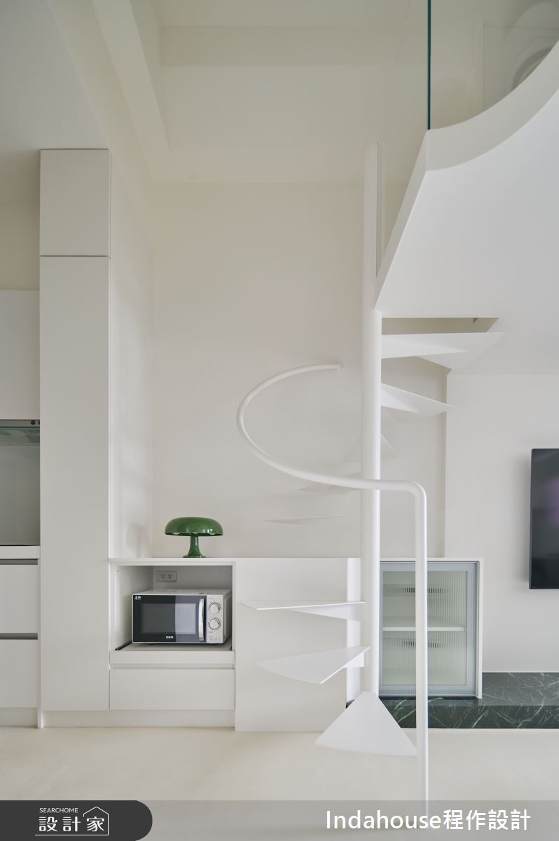 7坪新成屋(5年以下)＿簡約風樓梯案例圖片＿Indahouse程作設計＿程作_【Residence】No.011 Chen House Taipei之9