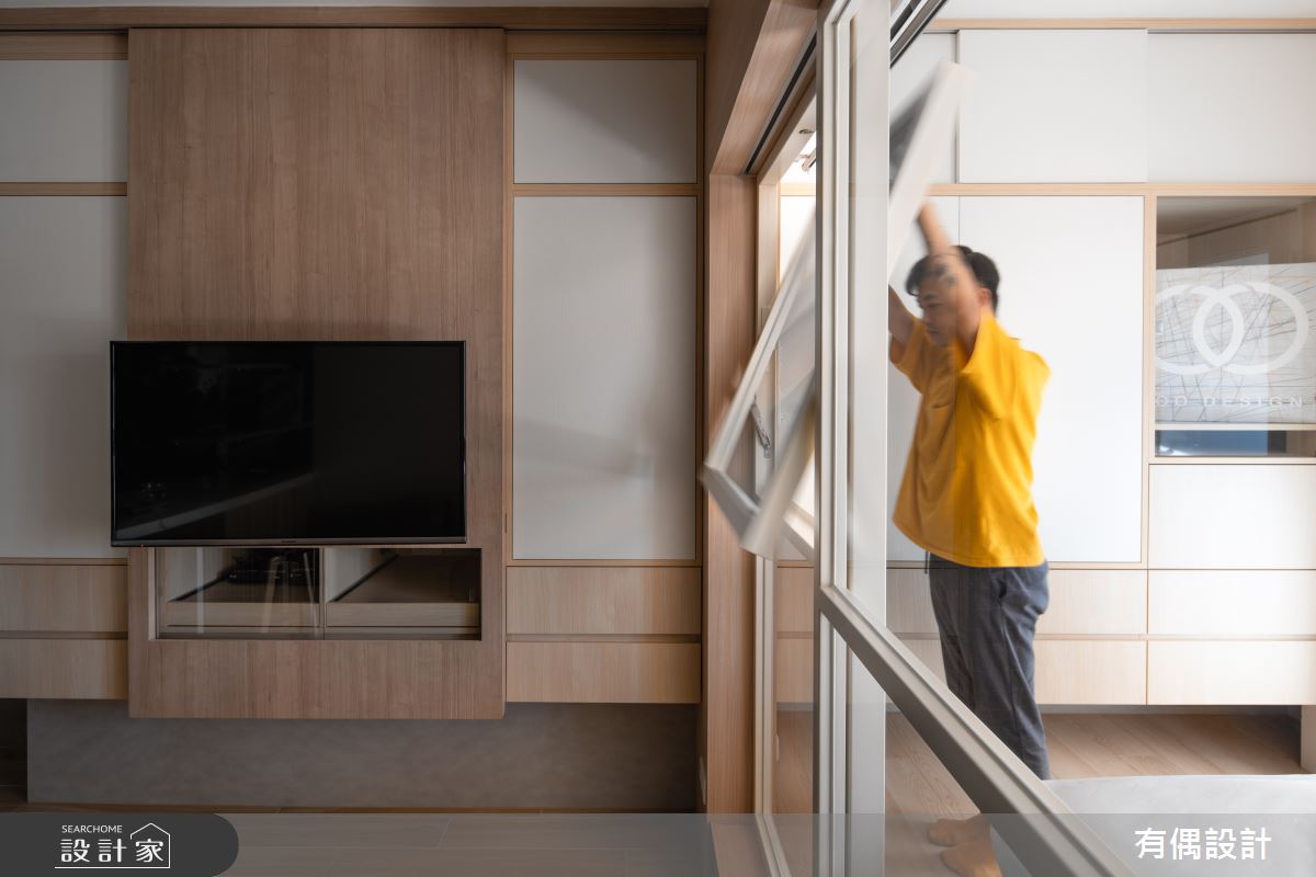 9坪老屋(41~50年)＿人文禪風客廳臥室案例圖片＿有偶室內裝修股份有限公司＿有偶_輕透關係之3