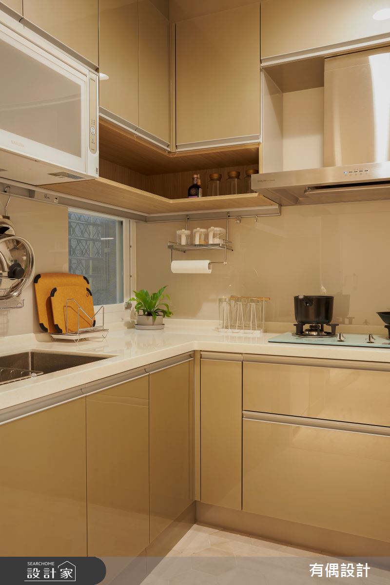 19坪老屋(31~40年)＿日式無印風廚房案例圖片＿有偶室內裝修股份有限公司＿有偶_漫遊光影之4