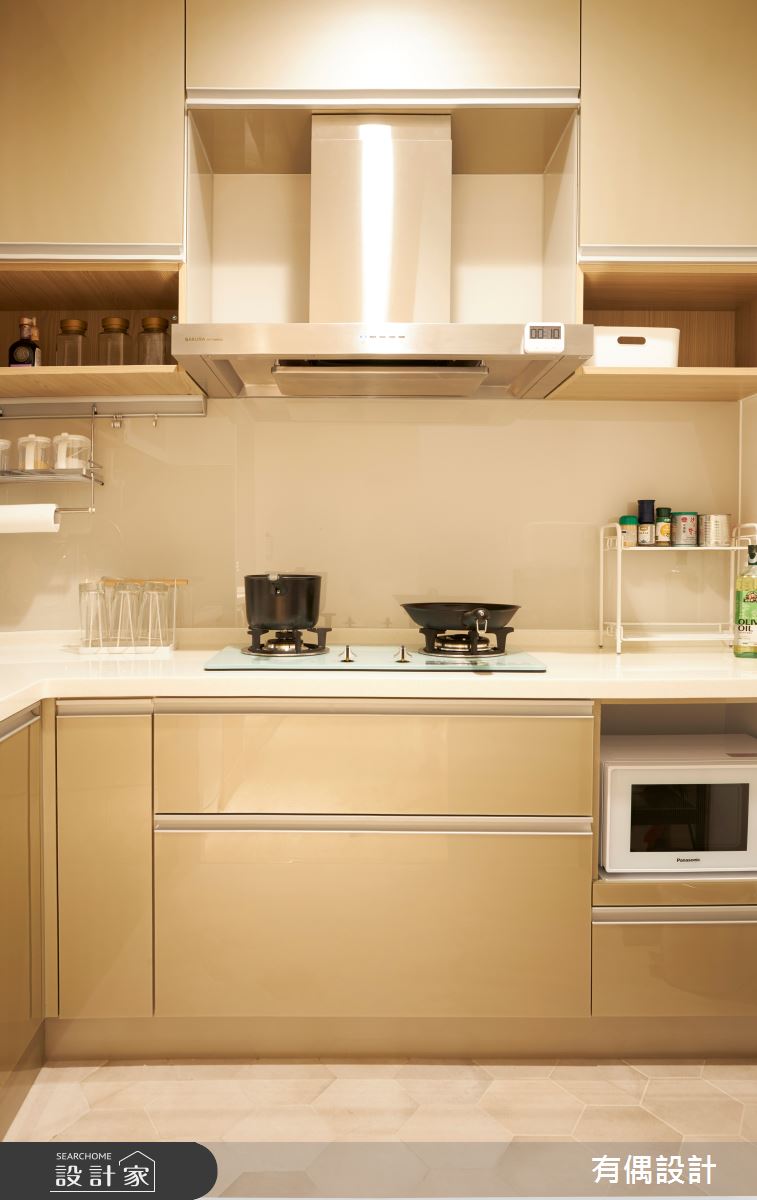 19坪老屋(31~40年)＿日式無印風廚房案例圖片＿有偶室內裝修股份有限公司＿有偶_漫遊光影之5