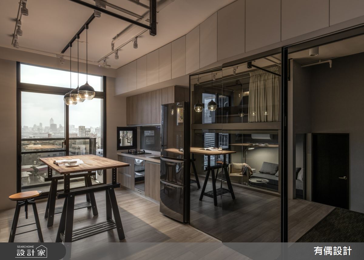 12坪中古屋(5~15年)＿混搭風餐廳廚房案例圖片＿有偶室內裝修股份有限公司＿有偶_內斂奢華雅痞複層宅之7