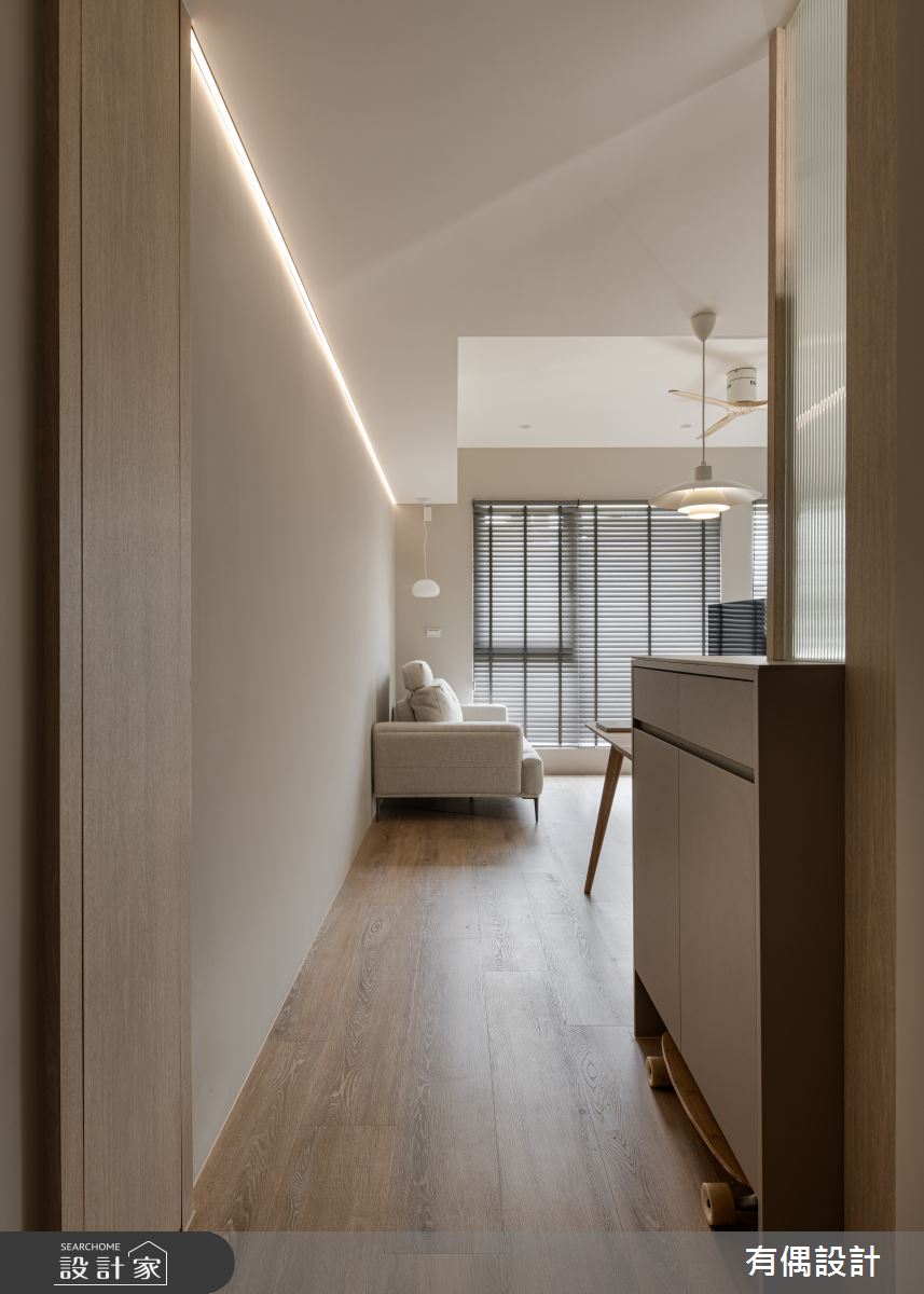 13坪新成屋(5年以下)＿日式無印風玄關客廳案例圖片＿有偶室內裝修股份有限公司＿有偶_丹秋之1