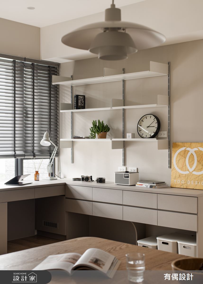 13坪新成屋(5年以下)＿日式無印風書房工作區案例圖片＿有偶室內裝修股份有限公司＿有偶_丹秋之5