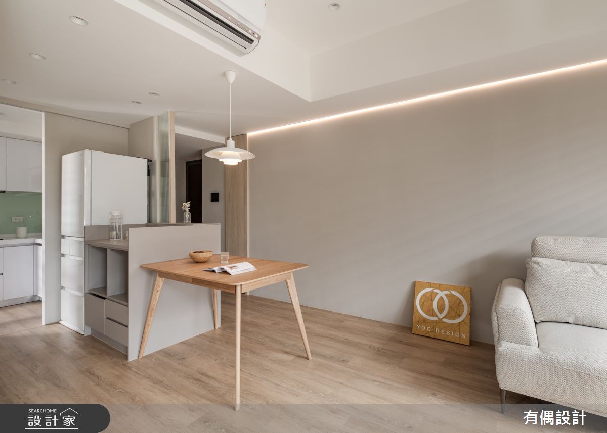 13坪新成屋(5年以下)＿日式無印風客廳餐廳廚房案例圖片＿有偶室內裝修股份有限公司＿有偶_丹秋之10