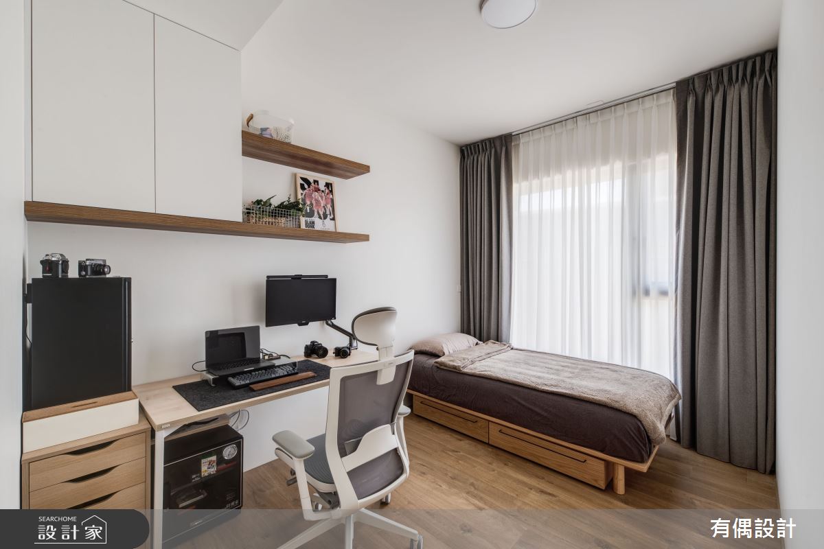 23坪中古屋(5~15年)＿日式無印風臥室案例圖片＿有偶室內裝修股份有限公司＿有偶_木溢香之11