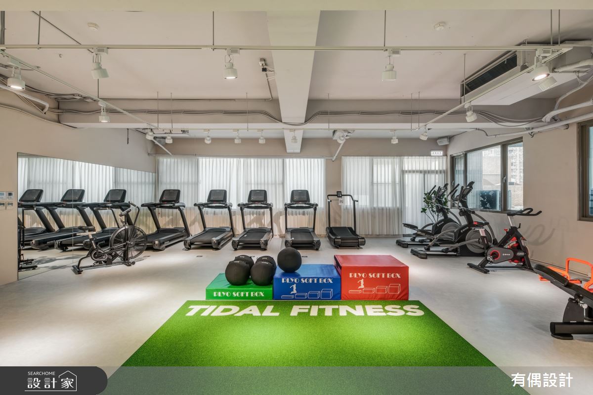 101坪中古屋(5~15年)＿北歐風商業空間案例圖片＿有偶室內裝修股份有限公司＿有偶_Tidal Fitness健身房之5
