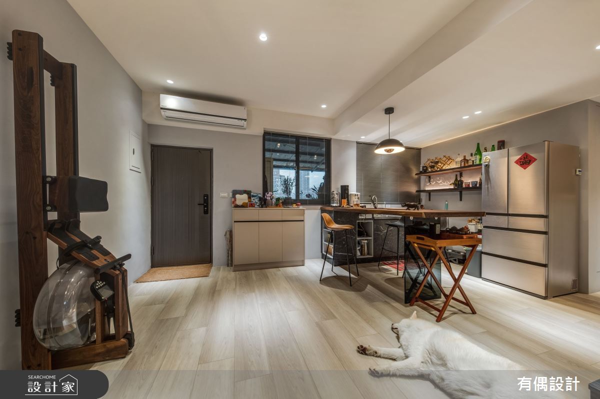 19坪老屋(31~40年)＿現代風玄關餐廳廚房中島案例圖片＿有偶室內裝修股份有限公司＿有偶_春萌之8