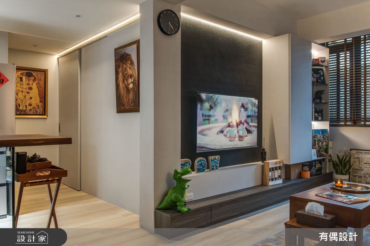 19坪老屋(31~40年)＿現代風客廳案例圖片＿有偶室內裝修股份有限公司＿有偶_春萌之13