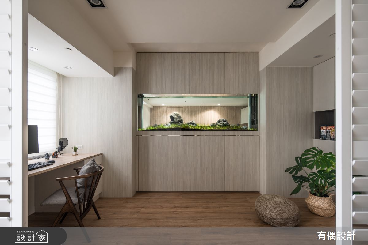 50坪中古屋(5~15年)＿現代風書房案例圖片＿有偶室內裝修股份有限公司＿有偶_陽光輝映河景親子宅之3