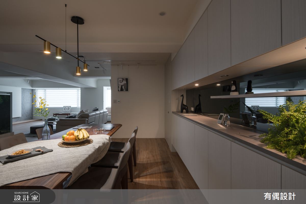 50坪中古屋(5~15年)＿現代風餐廳案例圖片＿有偶室內裝修股份有限公司＿有偶_陽光輝映河景親子宅之10