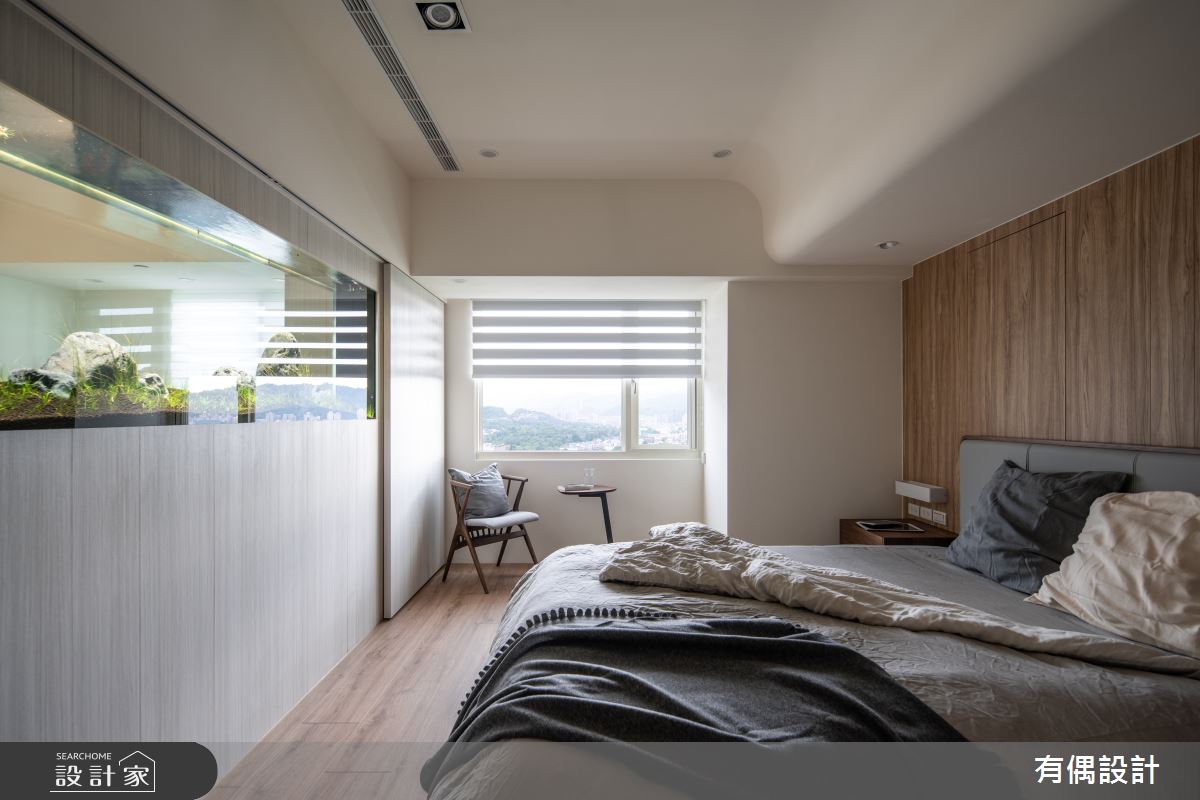 50坪中古屋(5~15年)＿現代風臥室案例圖片＿有偶室內裝修股份有限公司＿有偶_陽光輝映河景親子宅之21