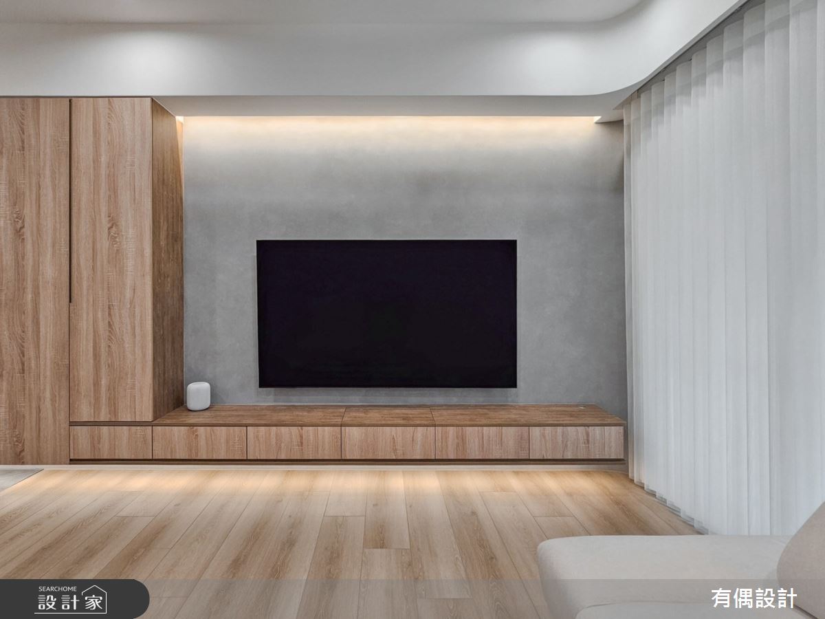 23坪新成屋(5年以下)＿現代風客廳案例圖片＿有偶室內裝修股份有限公司＿有偶_Tea Latte之7