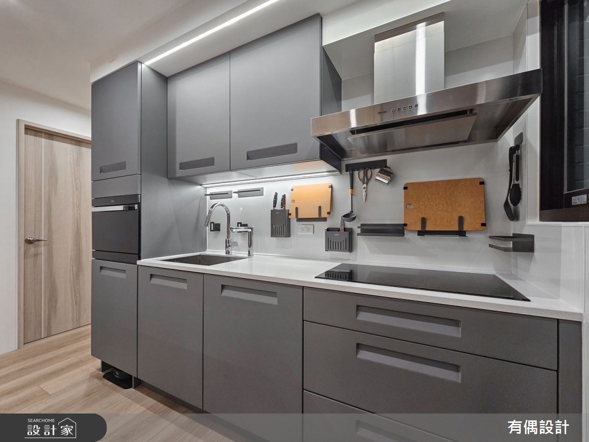 23坪新成屋(5年以下)＿現代風廚房案例圖片＿有偶室內裝修股份有限公司＿有偶_Tea Latte之19