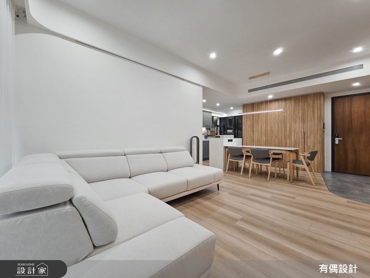 23坪新成屋(5年以下)＿現代風玄關客廳餐廳廚房案例圖片＿有偶室內裝修股份有限公司＿有偶_Tea Latte之10