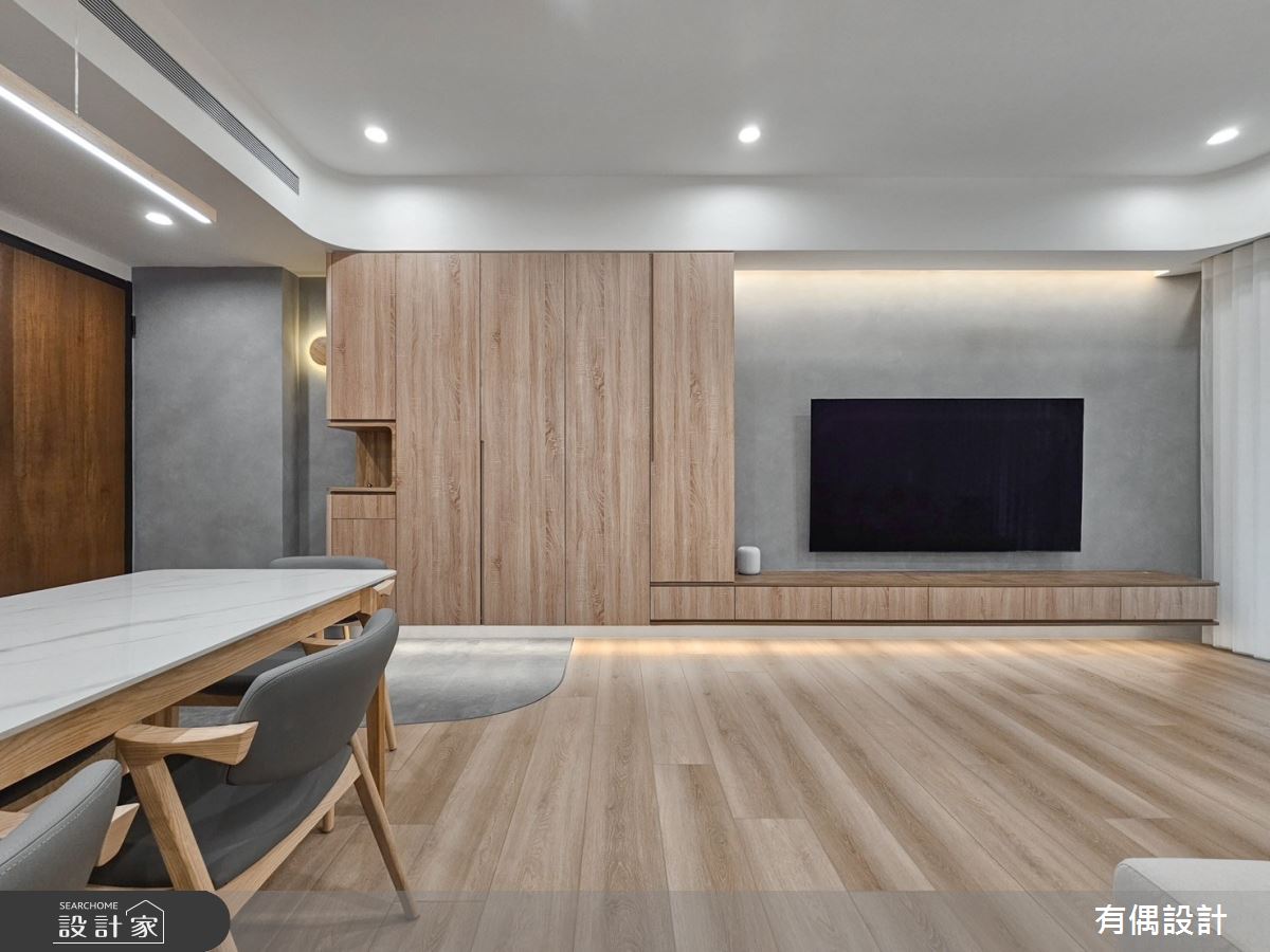 23坪新成屋(5年以下)＿現代風客廳案例圖片＿有偶室內裝修股份有限公司＿有偶_Tea Latte之6