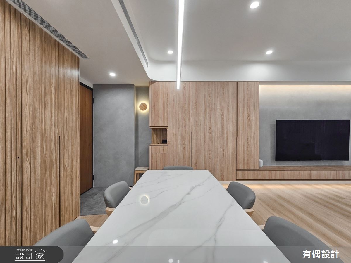 23坪新成屋(5年以下)＿現代風客廳案例圖片＿有偶室內裝修股份有限公司＿有偶_Tea Latte之4