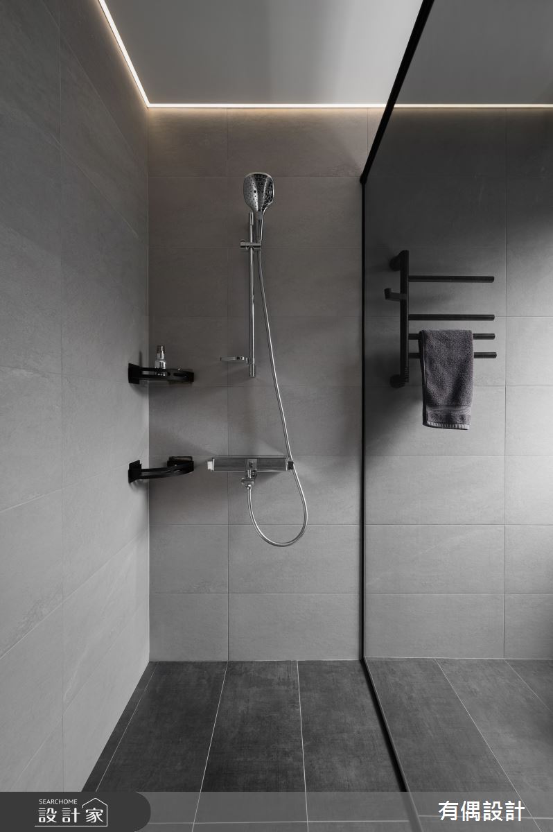 35坪新成屋(5年以下)＿混搭風浴室案例圖片＿有偶室內裝修股份有限公司＿有偶_灰。靜之27