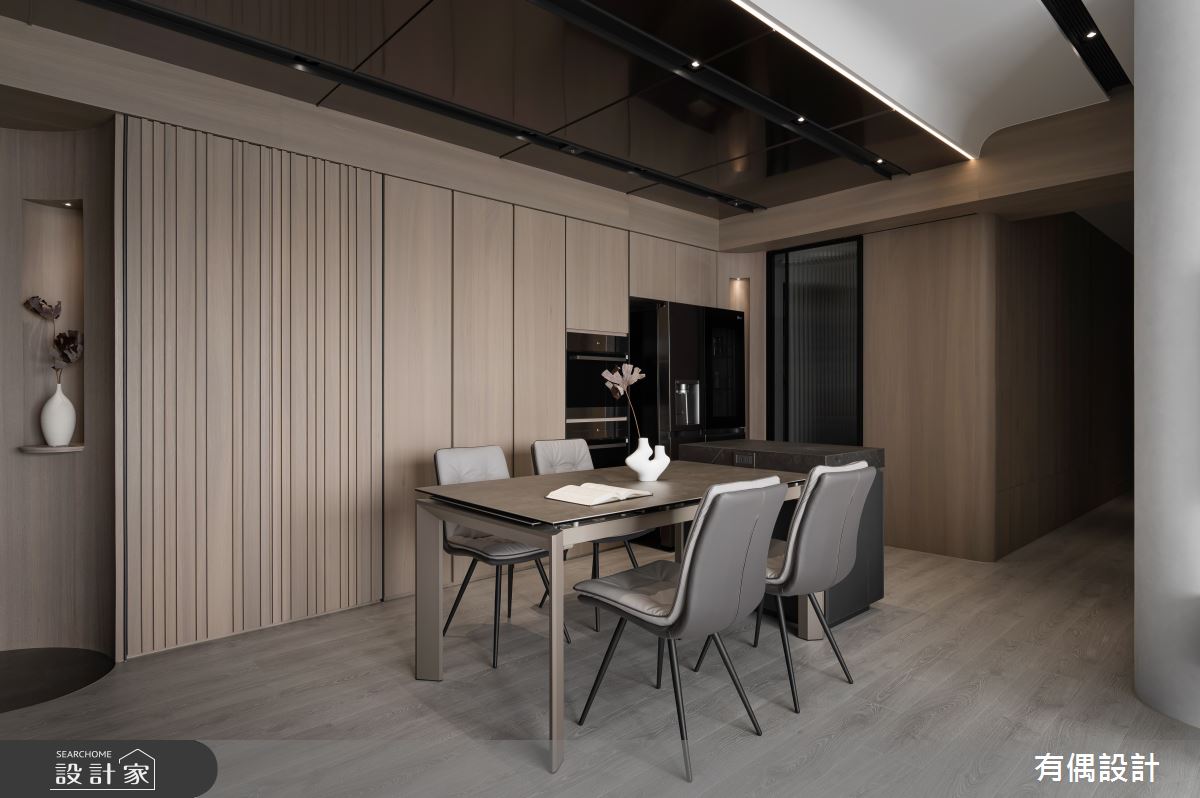 35坪新成屋(5年以下)＿混搭風餐廳案例圖片＿有偶室內裝修股份有限公司＿有偶_灰。靜之9