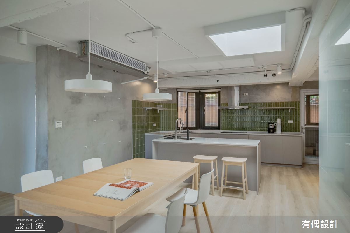 55坪老屋(41~50年)＿工業風餐廳廚房中島案例圖片＿有偶室內裝修股份有限公司＿有偶_璞光森語之10