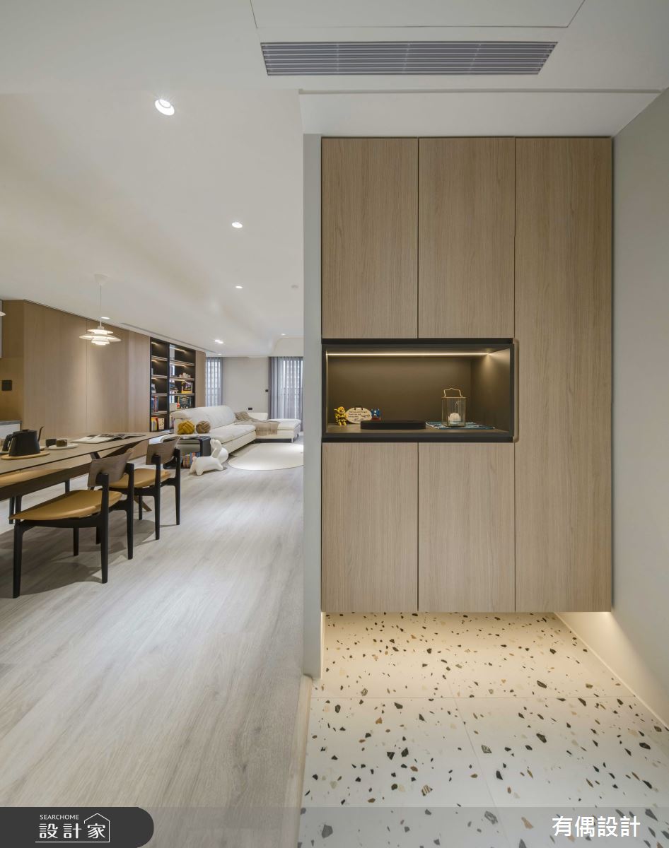 31坪新成屋(5年以下)＿現代風玄關案例圖片＿有偶室內裝修股份有限公司＿有偶_秋曦 ·晨映之1