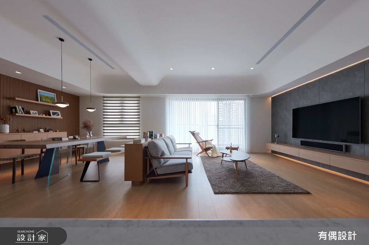 40坪毛胚屋＿日式無印風客廳餐廳案例圖片＿有偶室內裝修股份有限公司＿有偶_和沐之9
