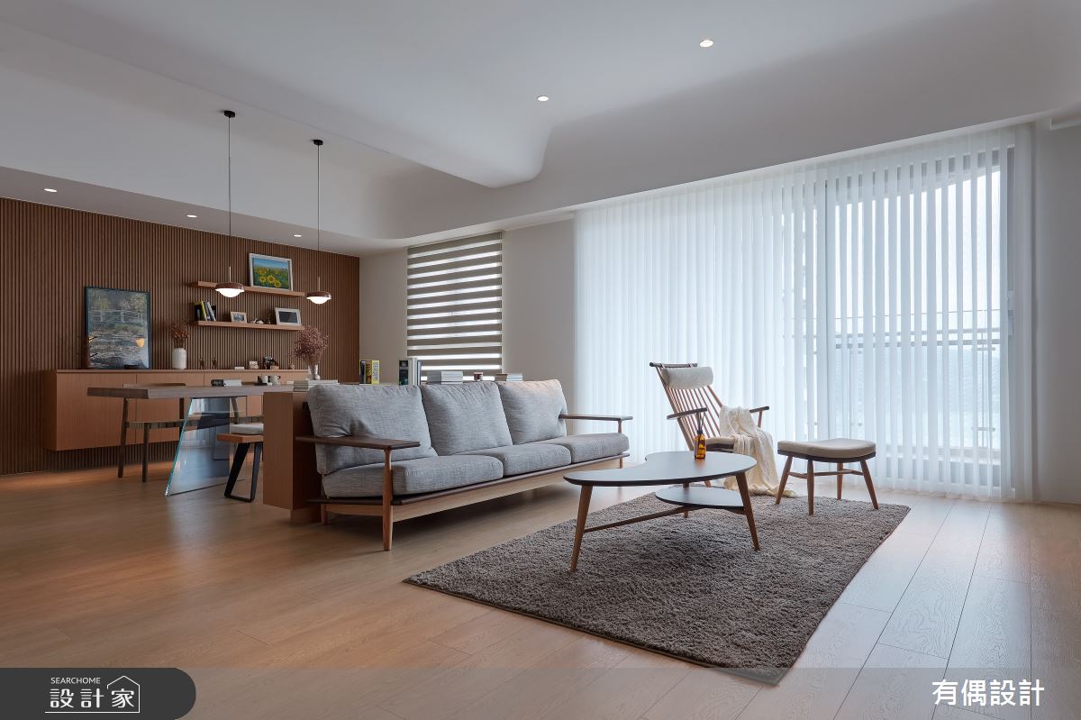 40坪毛胚屋＿日式無印風客廳餐廳案例圖片＿有偶室內裝修股份有限公司＿有偶_和沐之13