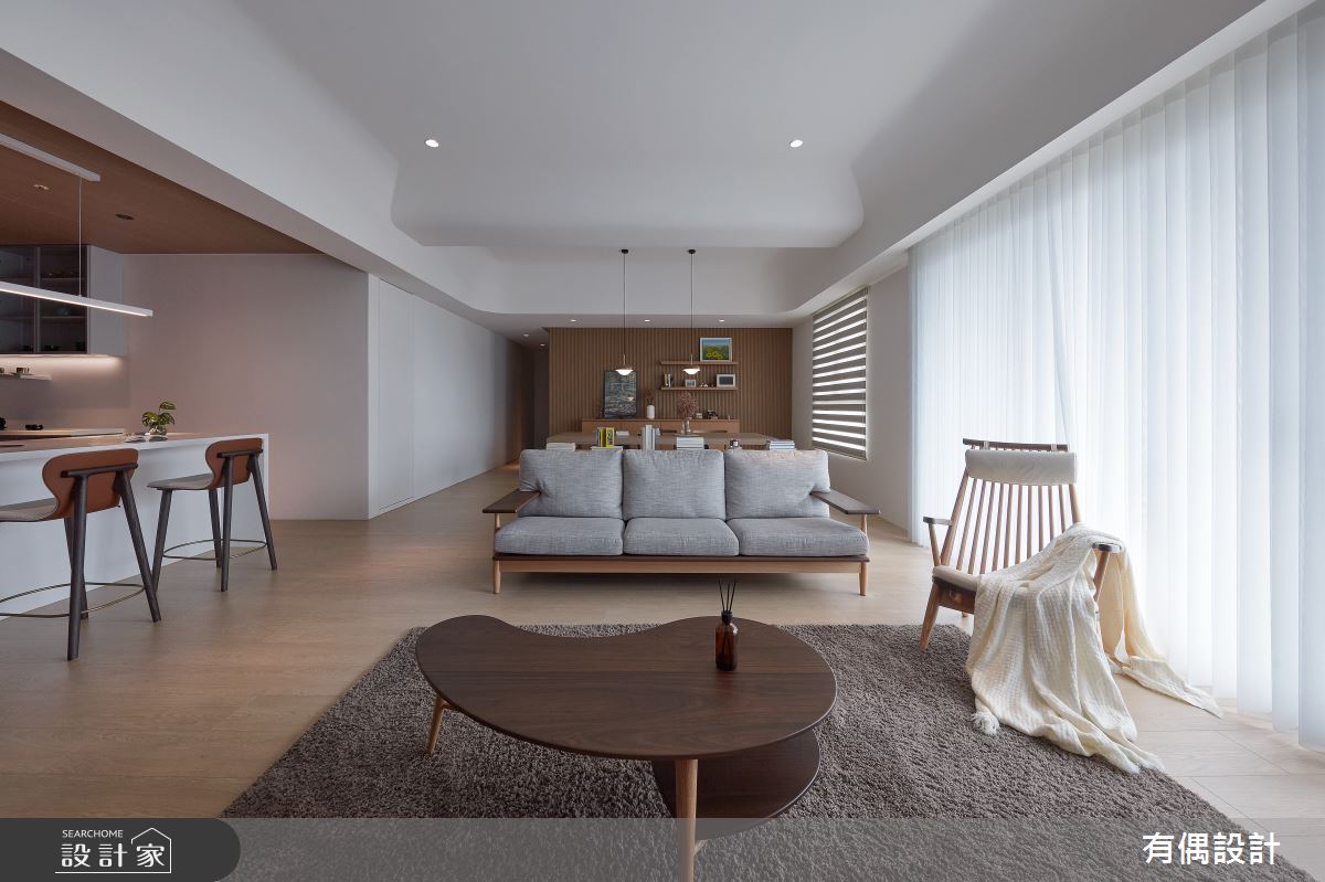 40坪毛胚屋＿日式無印風客廳吧檯案例圖片＿有偶室內裝修股份有限公司＿有偶_和沐之14