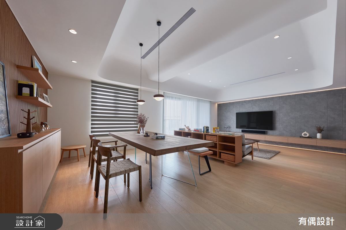 40坪毛胚屋＿日式無印風客廳餐廳案例圖片＿有偶室內裝修股份有限公司＿有偶_和沐之18