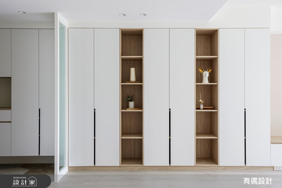 30坪新成屋(5年以下)＿混搭風玄關案例圖片＿有偶室內裝修股份有限公司＿有偶_光影輕柔之2
