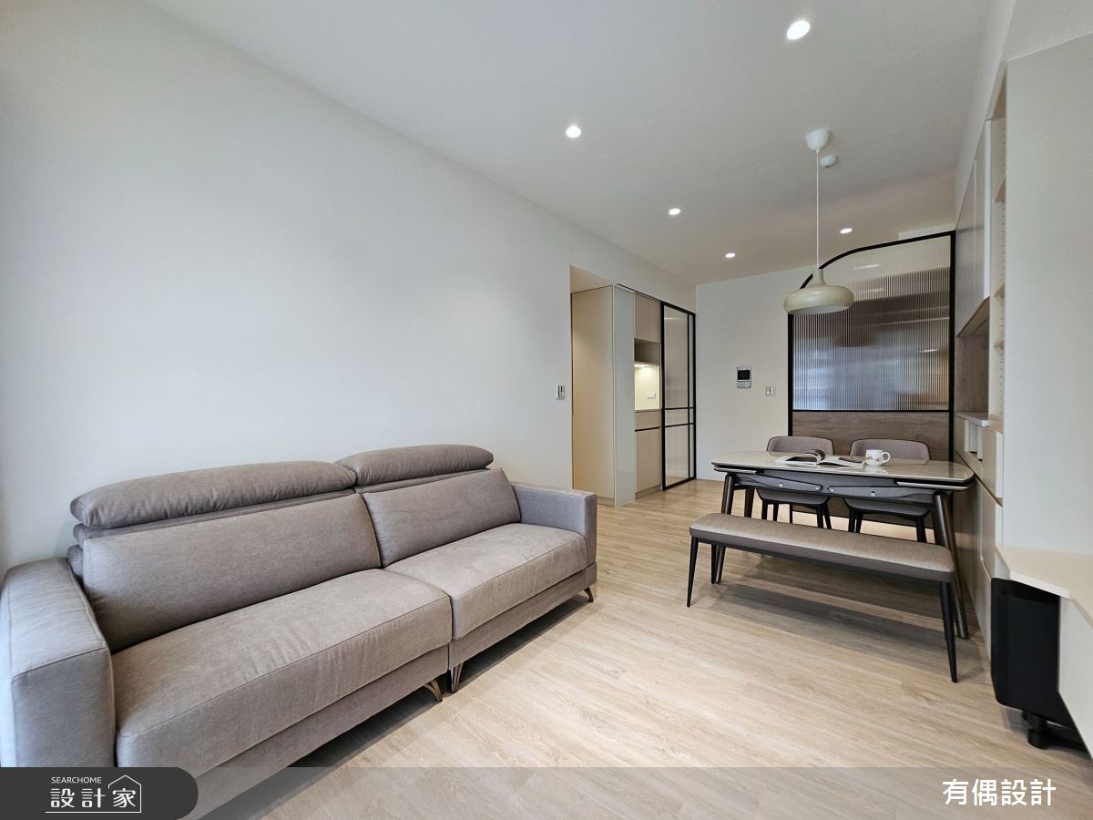 20坪新古屋(10年以下)＿混搭風客廳餐廳案例圖片＿有偶室內裝修股份有限公司＿有偶_伯爵拿鐵之5