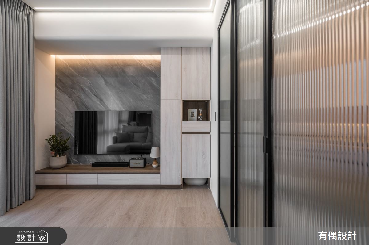 15坪新古屋(10年以下)＿現代風客廳案例圖片＿有偶室內裝修股份有限公司＿有偶_芝麻奶茶之4