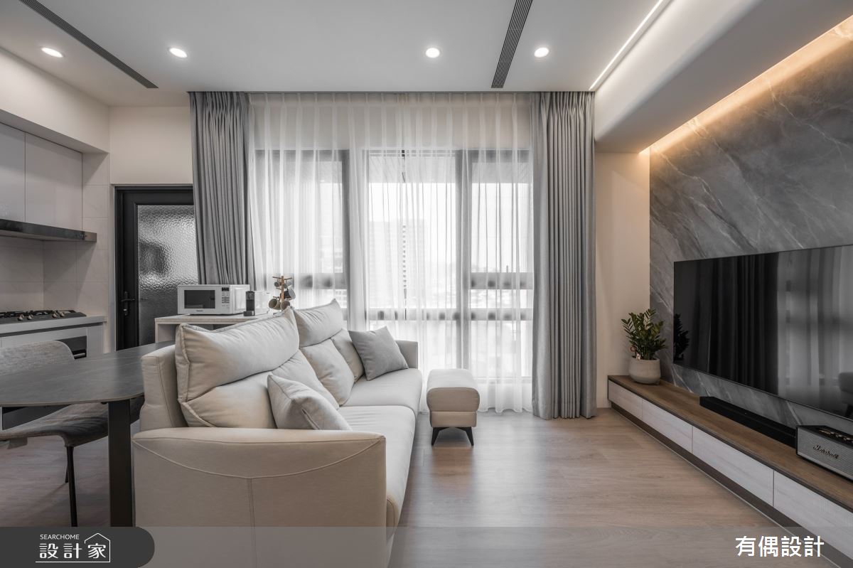 15坪新古屋(10年以下)＿現代風客廳餐廳案例圖片＿有偶室內裝修股份有限公司＿有偶_芝麻奶茶之6